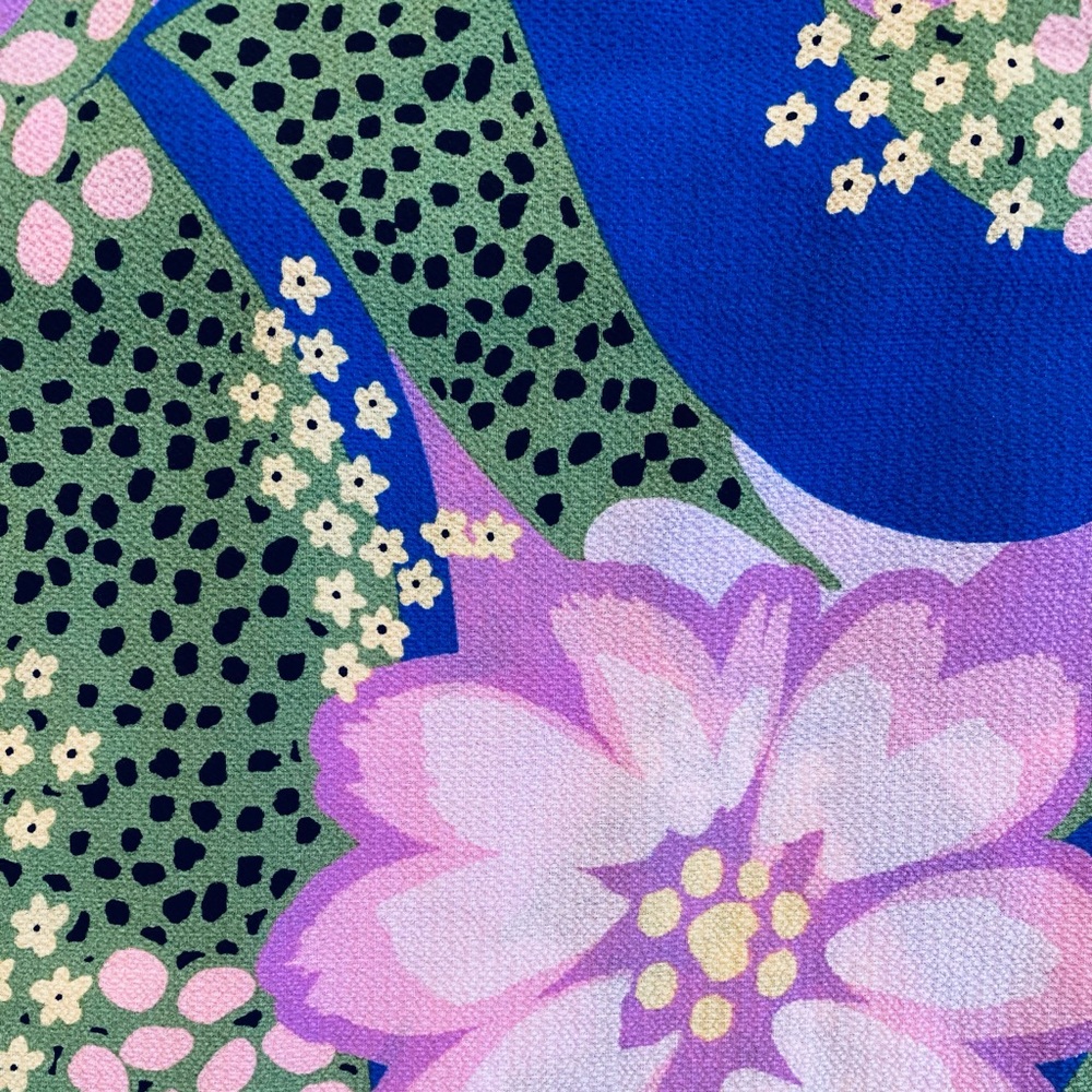 ASOS‎ Tie Front Button Up Mini Dress in Floral Lavender - Picture 9 of 10